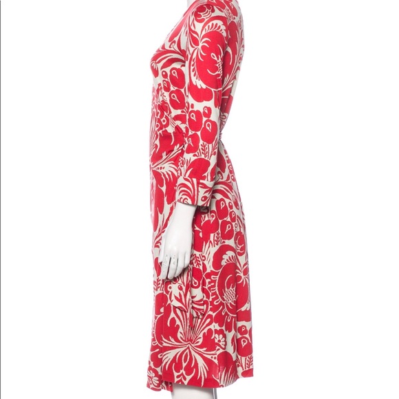 Diane von Furstenberg DVF Wrap Silk Jersey Dress P - Picture 2 of 7